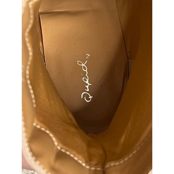 Qupid Slay 76X Women's Pink Western Ankle Boots Size 10 - Picture 9 of 15